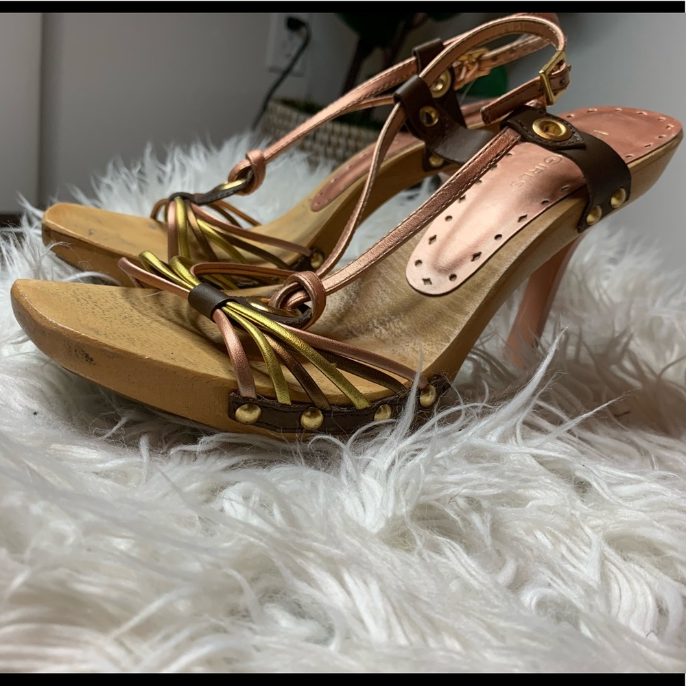 BCBGirls Strappy Wood Heels